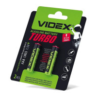 Батарейка лужна Videx LR03/AAA Turbo 2шт BLISTER LR03T/AAA 2B - 294315