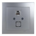Розетка Nilson Touran срібло комп'ютерна CAT5e RJ45 ( 24131044 )