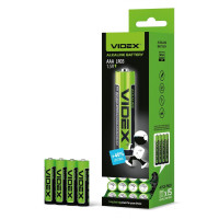 Батарейка лужна Videx LR03/AAA 4шт SHRINK LR03/AAA 4pcs S - 006992