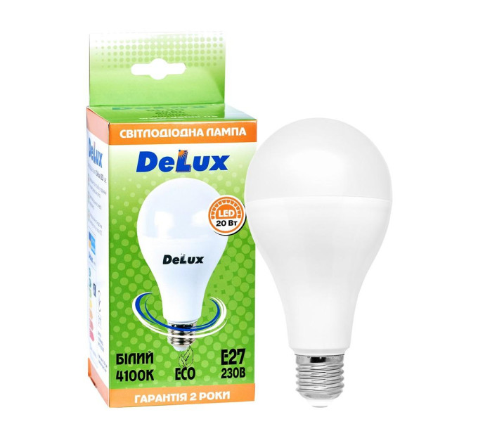 лампа світлодіодна DELUX BL80 20Вт 4100K Е27 білий