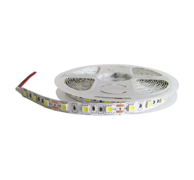 Світлодіодна стрічка LED LIGHT 12V 14.4W 6000K 60LED IP21 ( MTK-300W5050-12 )