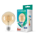 LED лампа TITANUM Filament G95 6W E27 2200K бронза TLFG9506272A - 298672