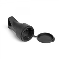 Штепсельна розетка IP44 з/з 16А з ручкою та кришкою TITANUM STANDARD ТF-SK316IP-B - 485159