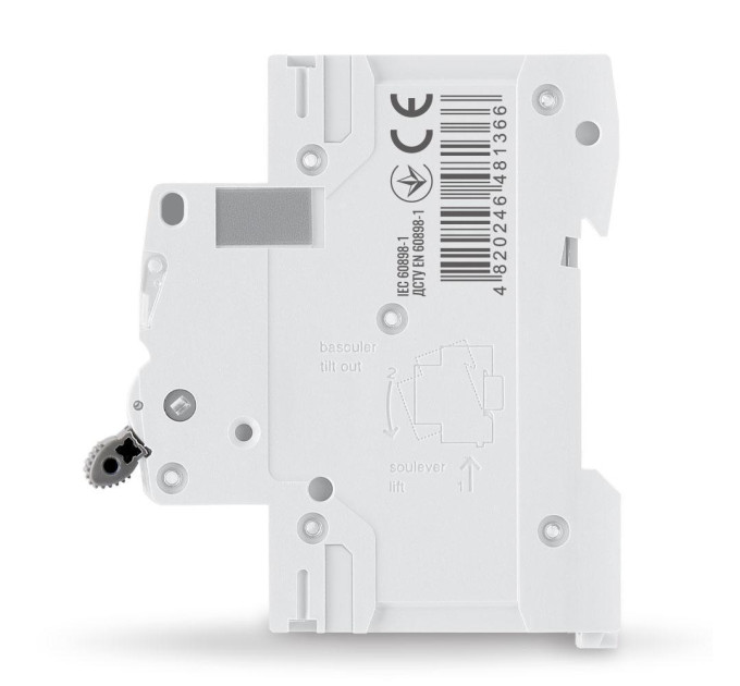 Автоматичний вимикач RS6 1п 6А 6кА С VIDEX RESIST VF-RS6-AV1C06 - 481366