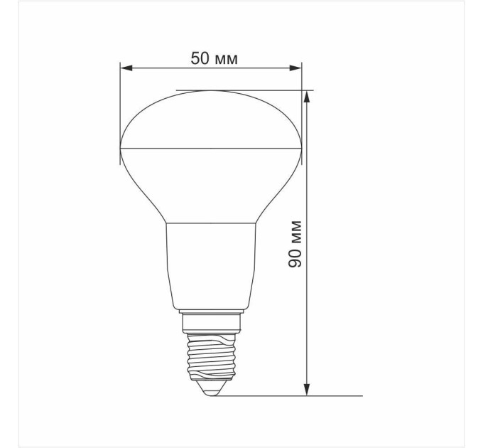 LED лампа TITANUM R50 6W E14 4100K 220V TLR5006144 - 298795