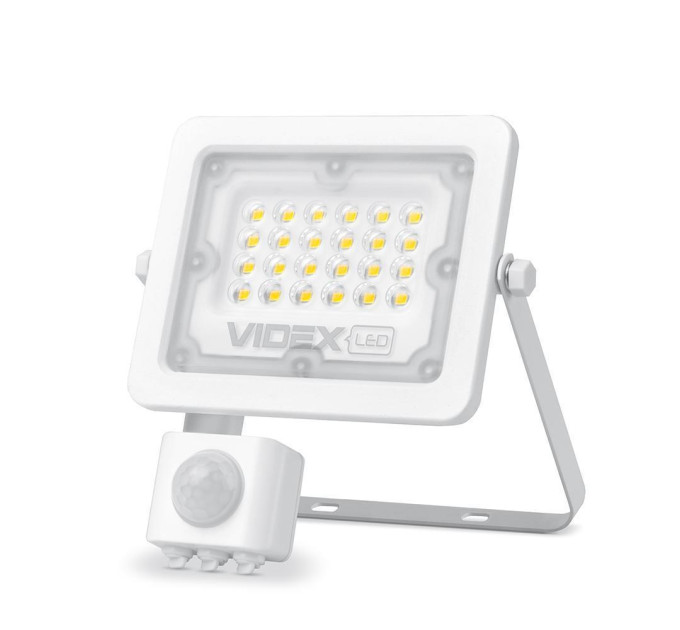 LED прожектор VIDEX F2e 20W 5000K з датчиком руху та освітленості VL-F2e205W-S - 480420