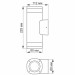 LED Світильник архітектурний AR072G IP54 VIDEX GU10x2 VL-AR072G - 480901