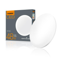 LED світильник настінно-стельовий круглий VIDEX 48W 4100K Матовий VL-CLR-484M - 299655