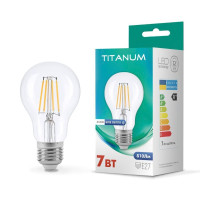 LED лампа TITANUM Filament A60 7W E27 4100K TLFA6007274 - 298665