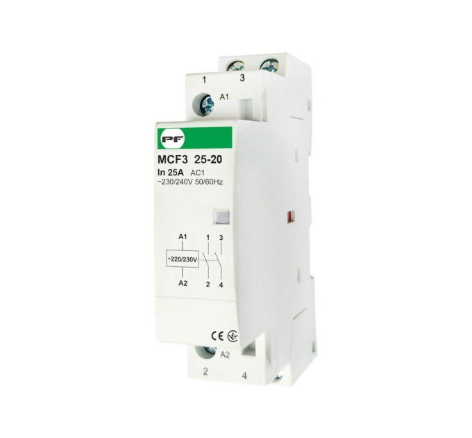 Контактор модульний Промфактор MCF3 25-20 2P (MCF32520230)