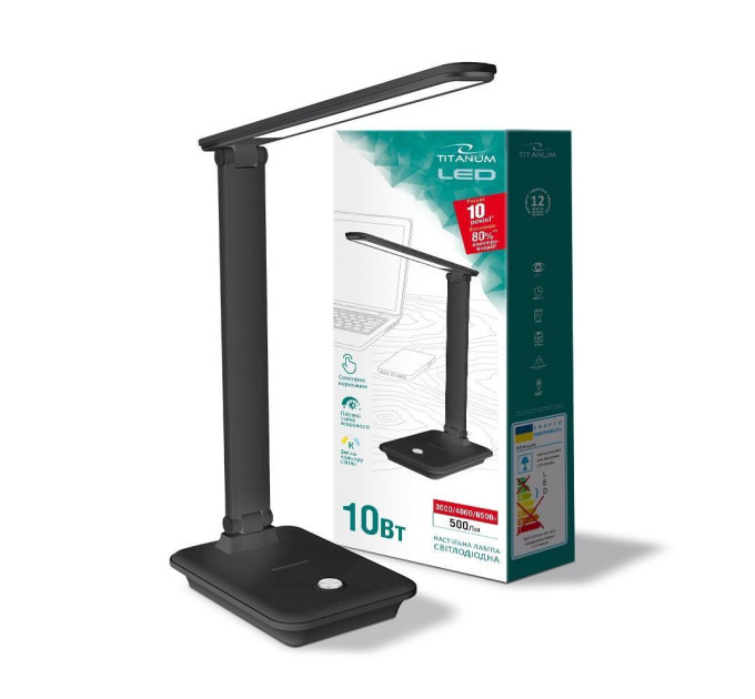 LED лампа настiльна TITANUM TLTF-009B 10W 3000-6500K TLTF-009B - 299259