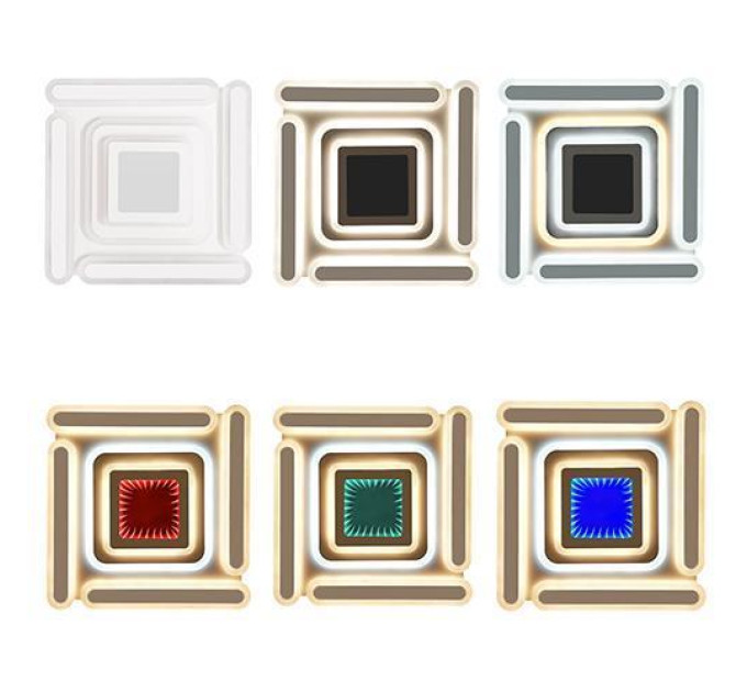 Світильник LED smart MATRIX+пульт 120W 3000-6000K IP20 білий квадрат ( 220495 )