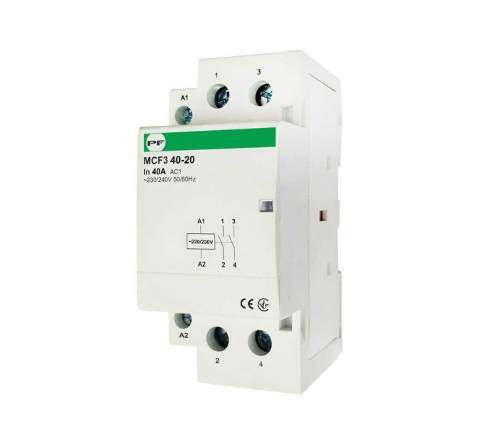 Контактор модульний Промфактор MCF3 40-20 2P (MCF34020230)