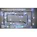Гірлянда зовнішня DELUX STRING 100 LED 10m (2x5m) flash білий/чорний IP44 EN