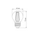 LED лампа TITANUM Filament G45 4W E27 4100K TLFG4504274 - 298689