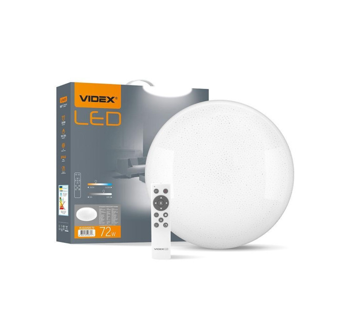 LED світильник функціональний круглий VIDEX STAR 72W 2800-6200K VL-CLS1522-72 - 298757