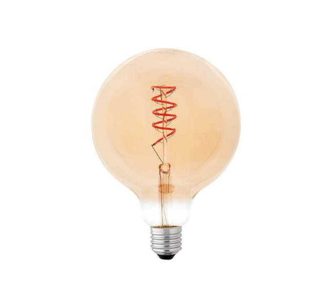 Лампа світлодіодна DELUX G125 6 Вт 2200K 220В E27 amber spiral filament