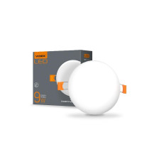 LED світильник безрамковий круглий VIDEX 9W 4100K VL-DLFR-094 - 298214