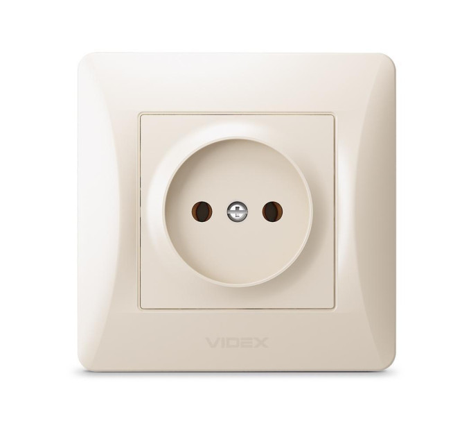 Розетка одинарна кремова VIDEX BINERA VF-BNSK1-CR - 296043