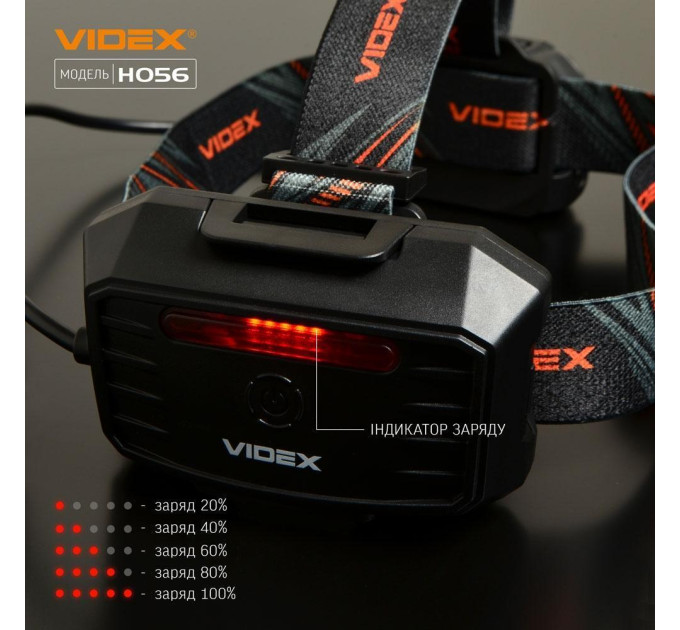 Налобний світлодіодний ліхтарик VIDEX VLF-H056 1400Lm 6500K VLF-H056 - 481632