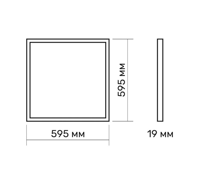 LED панель TITANUM 40W 4100K 220V PRISMATIC TL-PR404W - 487320