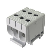 Клемник на DIN-рейку Al 6-50/Cu 6 2.5-50 мм² сірий Промфактор ( FT1050F3 )