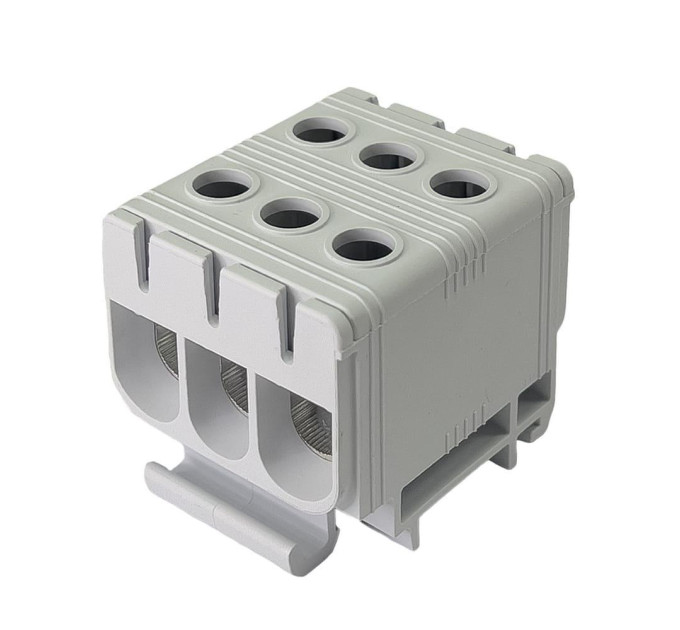 Клемник на DIN-рейку Al 6-50/Cu 6 2.5-50 мм² сірий Промфактор ( FT1050F3 )