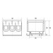 Клемник на DIN-рейку Al 6-50/Cu 6 2.5-50 мм² сірий Промфактор ( FT1050F3 )