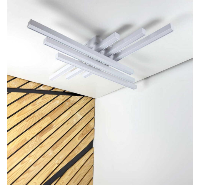 Світильник LED smart HIWAY+пульт квадрат 110W 3000-5000K IP20 білий ( 220815 )