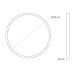 LED панель кругла VIDEX PBR600 48W 3000-4000-6000K 230V VL-PBR600-48CW - 489584