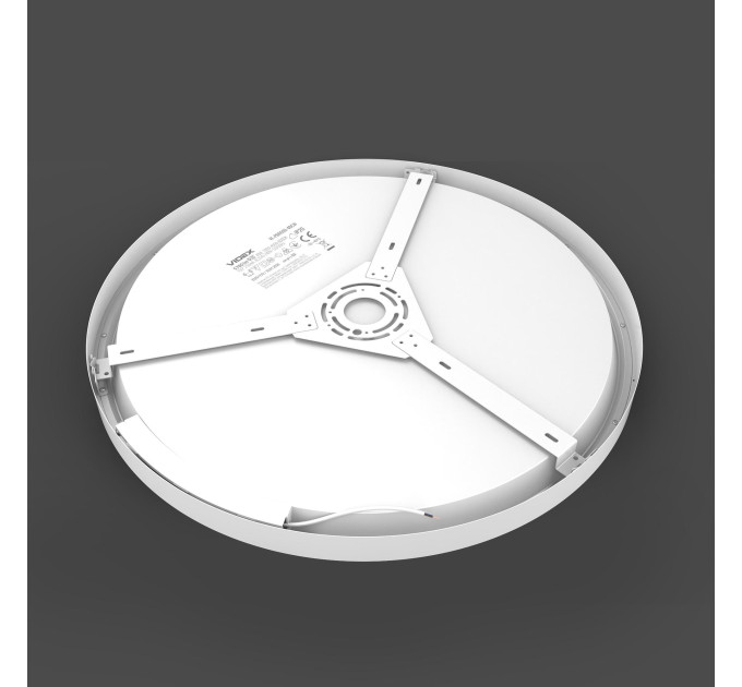 LED панель кругла VIDEX PBR600 48W 3000-4000-6000K 230V VL-PBR600-48CW - 489584