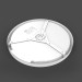 LED панель кругла VIDEX PBR600 48W 3000-4000-6000K 230V VL-PBR600-48CW - 489584