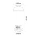 LED лампа настiльна з акумулятором VIDEX VL-TF24W 8W 4000K+RGB White VL-TF24W - 400226