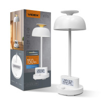 LED лампа настiльна з акумулятором VIDEX VL-TF24W 8W 4000K+RGB White VL-TF24W - 400226