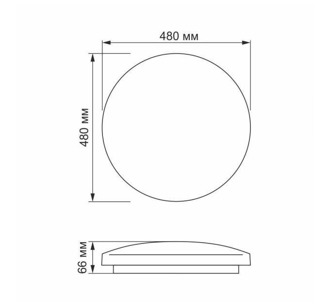LED світильник настінно-стельовий VIDEX 48W 4100K Прямокутники VL-CLR-484R - 298399