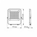 LED прожектор PREMIUM VIDEX F2 30W 5000K AC/DC12-48V VL-F2-305G-12V - 299617