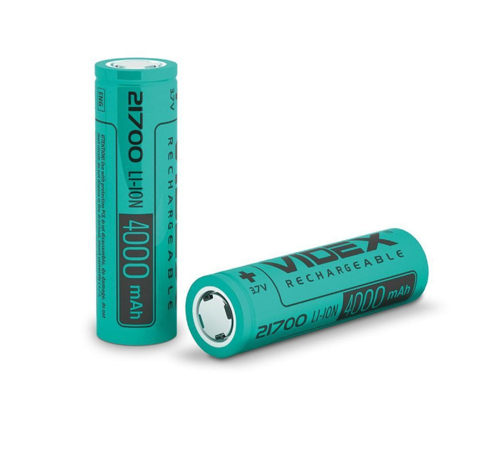 Акумулятор Videx Li-ion 21700 (без захисту) 4000mAh bulk/1шт 21700/4000/1B - 009672