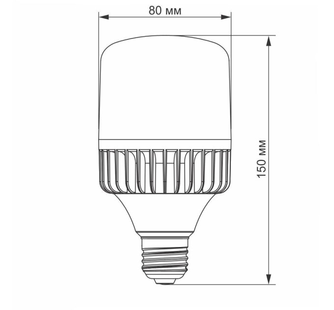 LED лампа VIDEX A80 30W E27 5000K VL-A80-30275 - 292861