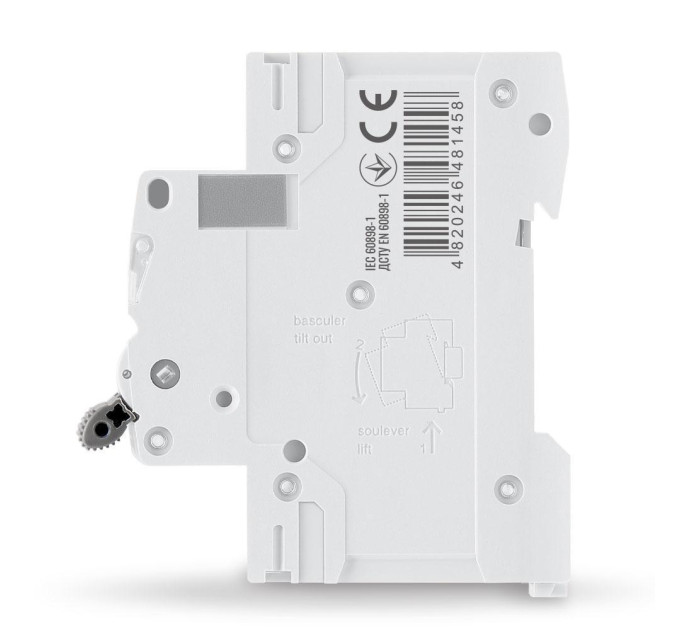 Автоматичний вимикач RS6 2п 6А 6кА С VIDEX RESIST VF-RS6-AV2C06 - 481458