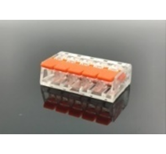 Клемник DELUX Сonnector 5р прозор