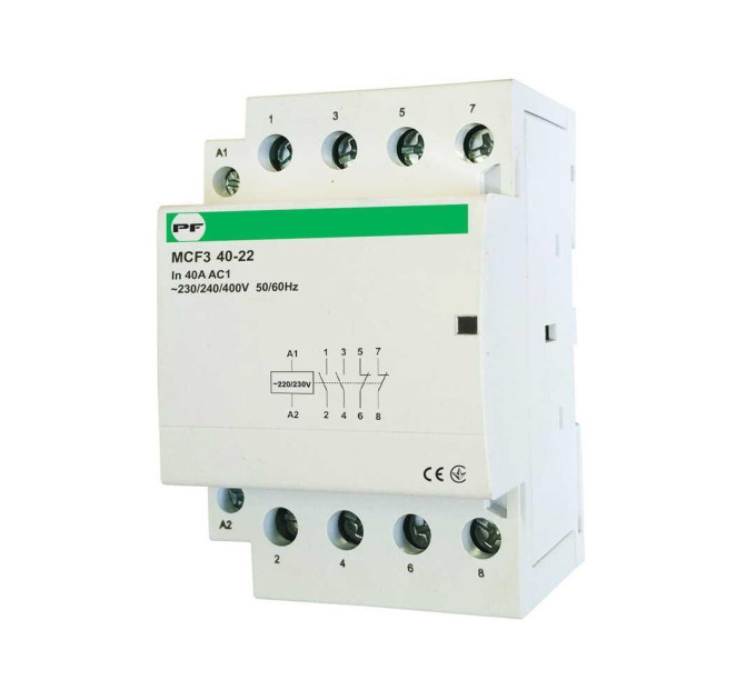 Контактор модульний Промфактор MCF3 40-22 4P (MCF34022230)