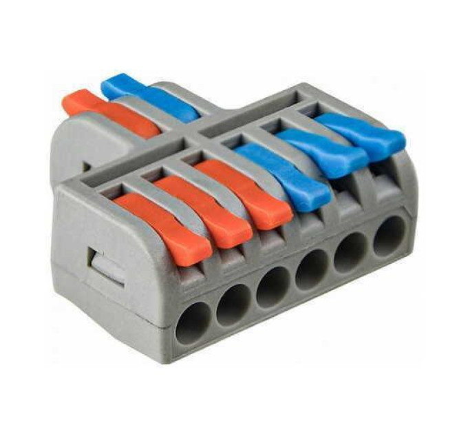 Клема швидкого монтажу 2x6х4 мм² прохідна DB-62 ACKO ( A0130010119 )