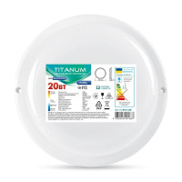 LED світильник вологозахищений круглий TITANUM 20W 6500K TL-BHR-206 TL-BHR-206 - 481663