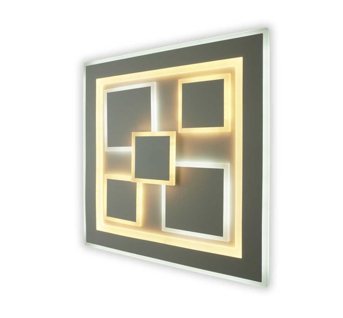 Світильник LED smart OXFORD+пульт 110W 3000-6000K IP20 білий квадрат ( 220425 )