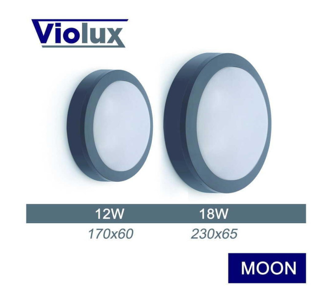 Світильник LED Violux НББ MOON 12W 5000K IP65 ( 241101 )