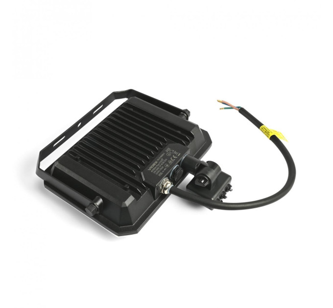 LED прожектор VIDEX F3 50W 5000K з датчиком руху 220V Black (VLE-F3-0505B-S) VLE-F3-0505B-S - 542491
