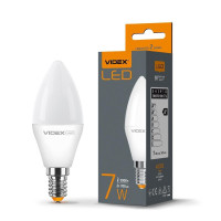 LED лампа VIDEX C37e 7W E14 3000K VL-C37e-07143 - 297286