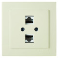 Розетка Nilson Touran кремова комп'ютерна 2-на CAT5e RJ45 ( 24121046 )