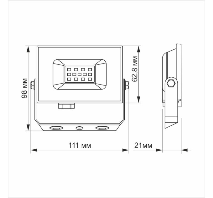LED прожектор TITANUM TLF106 10W 6500K TLF106 - 293929