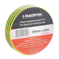 Ізострічка Radpol 0,13ммх19мм / 20м жовто-зелена ( AR 19/20-ZT )